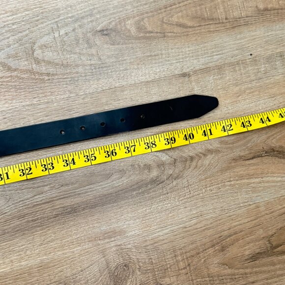Rag & Bone Black Boyfriend Leather Belt Minimalist Classic Menswear Unisex M - Picture 6 of 7